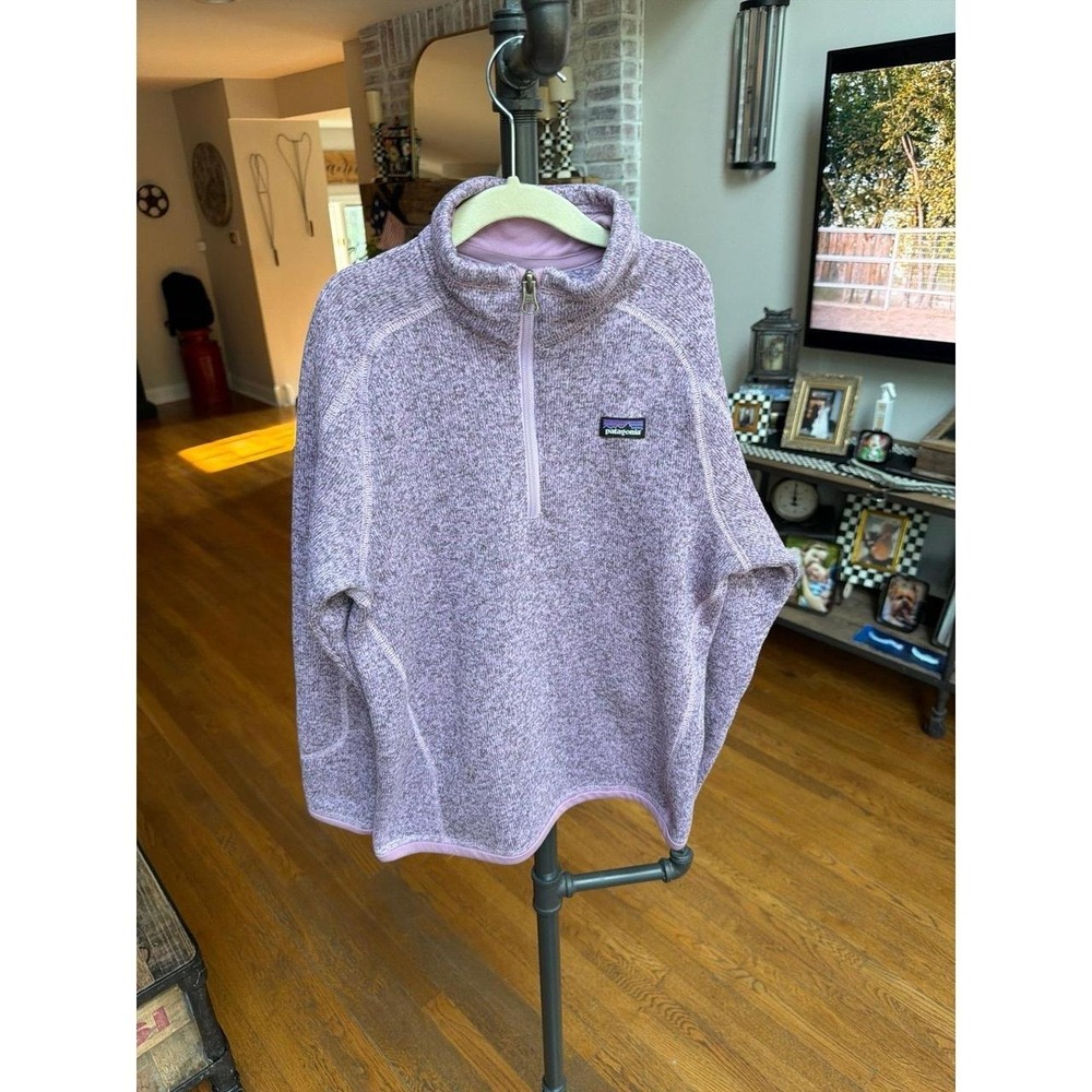 Patagonia purple tone Girls' Better Sweater® 1/4-Zip‎ size 10